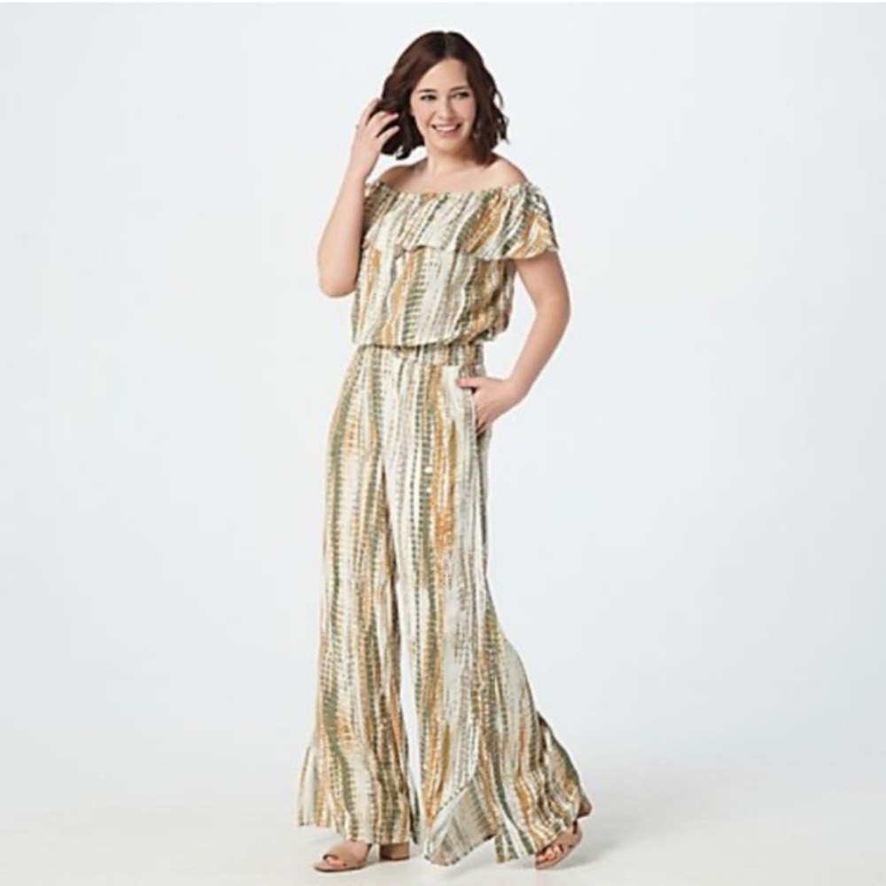 NEW Palazzo Off-The-Shoulder Jumpsuit